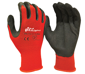 MAXISAFE GLOVES RED KNIGHT GRIPMASTER LATEX PALM SM 